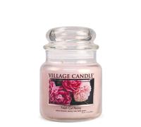 Village Candle Fresh Cut Peony Medium Glass Apothecary Jar Scented Candle 13.75 oz.