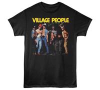Village People - Live E Sleazy - Nero - T-Shirt Corto Unisex Per Adulti