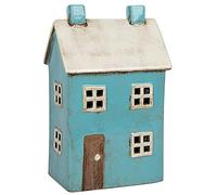 Village Pottery Blue House - Portacandela
