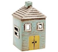 Village Pottery - Candela Tealight Blue House