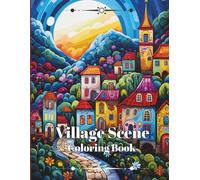 Village Scene Coloring Book