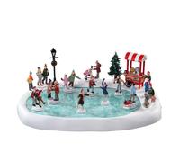 Village Skating Pond With Sound, Set Of 18 - LEMAX COD. 94048