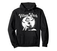 Village Witch Retro Anni '50 Pin Up Witch Gothic Wicca Felpa con Cappuccio