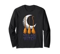 Village Witch - Scope a Mezzaluna, in Policotone, Motivo Geometrico Maglia a Manica