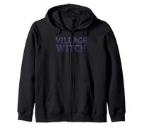 Village Witch Wicca Witchy Low Poly Felpa con Cappuccio