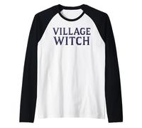 Village Witch Wicca Witchy Low Poly Maglia con Maniche Raglan