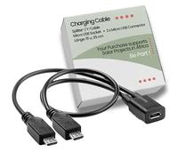 Villageboom USB Y Splitter 1 a 2 Cavo Micro USB per la Ricarica di 2 Dispositivi Contemporaneamente - Prodotto Con Valore Sociale