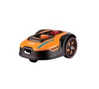 VILLAGER QUIX - Robot tosaerba a batteria da 18 V per 1000 m² - Wi-Fi e Bluetooth, controllo app, larghezza di taglio 180 mm, altezza di taglio 25-60 mm, pendenza fino al 45%