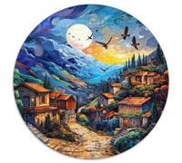 Villages 1000 Pieces Round Puzzle Jigsaw Birthday Gift Per La Decorazione Delle Pareti