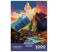Villages Jigsaw Puzzle Impossibili 1000 Pezzi Decorazione Per La Casa. Rilassamento E Intelligence Per Adulti E Ragazzi Da 14 Anni 70x50cm/1000pcs