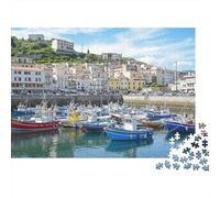 Villaggi pescatori costa_1 Puzzle 1000 Pezzi In cartone Spesso, Un Tangram Per Enigma Per Lo Stress Relief, Ideale Per Quadro Fai Da Te, Regalo Di Compleanno Perfetto 70x50cm/1000pcs
