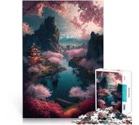 Villaggio dei Fiori Puzzle 1000 pezzi per adolescenti Giocattoli che creano dipendenza e sfidano l'intelligenza del cervello per la decorazione della casa 38x26cm