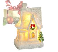 Villaggio Di Natale | Casette Illuminate Del Villaggio Di Natale Con Luci LED,Decorazione Collezionabile Per Vetrina Scaffale Appartamento Festa Invernale