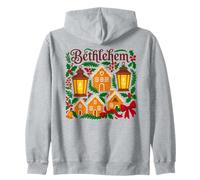 Villaggio di Pan di Zenzero di Natale di Betlemme Pennsylvania Felpa con Cappuccio