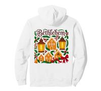 Villaggio di Pan di Zenzero di Natale di Betlemme Pennsylvania Felpa con Cappuccio