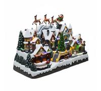 Villaggio Natalizio con Movimento Lapponia - Carillon Musicale e Luci LED