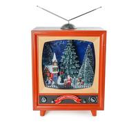 Villaggio Natalizio Luminoso con Musica, Paesaggio di Natale Decorativo, Casa Natalizia con Luci e Canzoni Illuminazione a LED Babbo Natale Idea Regalo (TV)