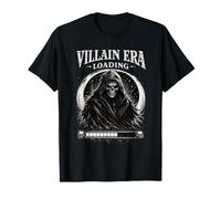 Villain Era Loading Skull Grim Reaper Gothic Dark Romance Maglietta