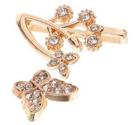 VILLCASE 1 Set Anello Decorativo Cinturino Ciondolo Di Orologio Bracciale Guarda La Decorazione Del Fascino Gioielli Cinturino Dell'orologio Fascino Dell'orologio Golden Strass