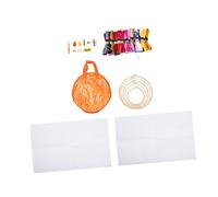 VILLCASE 1 Set Kit Completo Strumenti per Set per Ricamo con Colori Filo Cerchi Bamboo e Accessori per Diy per Iniziare e Decorare