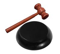 VILLCASE 1 set Martelletto e Base Ruolo Aula Professionali per Tribunali per Sicuro e Naturale Design Elegante e Leggero per Attività Educativo