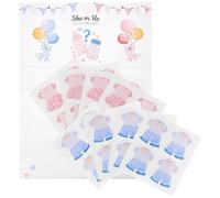 VILLCASE 1 Set Rivelare Il Genere Adesivi Per Il Voto Delle Ragazze Ragazzi Decorazione Di Rivelazione Di Genere Il Genere Rivela Gli Sfondi Il Genere Rivela Idee Carta Invitare Bambino