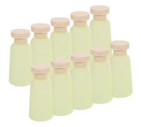 VILLCASE 10 Pezzi Flaconi da Viaggio Ricaricabili 100ml in Hdpe Verde Chiaro, Resistenti alle Perdite, Facili da Pulire e Trasportare per Shampoo e Lozione Durante i Viaggi