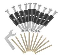 VILLCASE 10 Pezzi Kit Supporto Riparazione Scatola Giunzione Strumento per Piastra Muro Durevole per Cassette Elettriche Danneggiate e Montaggio Sicuro