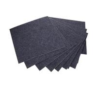 VILLCASE 10 Pezzi Moquette Ad Incastro Box Auto Mucchio Tappeto Quadrato Peluche Di Grandi Dimensioni Piastrelle Tappetino Da Pavimento Per Dark Grey Poliestere (poliestere)