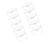 VILLCASE 10 pezzi Protezione Naso Trasparente Lavabile per Cucina Anti-sputi Riutilizzabile Chiara Anti-appannamento per Ristoranti e Saloni Estetici