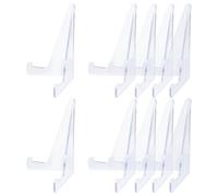 VILLCASE 10 Pezzi Supporto Espositore Trasparente per Carte da Gioco Cavalletto Plastica Rigida per Foto Opere d'Arte e Raccolte Stand Compatibile con Carte da Tavolo e Collezionismo