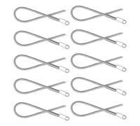 VILLCASE 10 Pezzi Utensile Accessorio da Cucito Pieghevole in Acciaio Inossidabile per Infilare Corda Molla Flessibile per Progetti di Cucito Domestico e'aperto