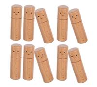 VILLCASE 10 Pezzi Wooden Peg Dolls For DIY Painting And Crafting Natural Wood Doll Shapes With Sturdy Base Safe Tiny Peg Figures For Creativity And Decoration