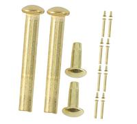 VILLCASE 10 Set Accessori Per Ventilatori Raccordo Rivetto Albero Pieghevole Vite Di Riparazione Della Pieghevole Rivetto a Ventaglio Rivets Pin Acciaio Inossidabile D'oro