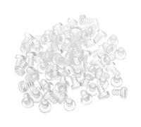 VILLCASE 100 Pezzi Bumper Trasparenti per Mobili Tamponi Anti-collisione Morbidi e Incassati Protezioni Antiscivolo per Tavoli in Vetro Mobili e Pareti Antishock e Facili da Installare