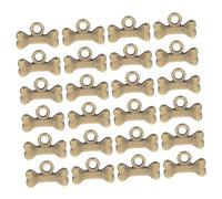 VILLCASE 100 Pezzi Ciondoli Dog Bone in di Zinco Anticata Pendenti Vintage per Bracciali Collane e Collari per Accessori Resistenti per Creazioni Gioielli DIY