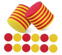 VILLCASE 100 pezzi Contatori Matematica in EVA Durevole Blocchi Numerici Doppi Colori Rosso e Giallo Giocattolo Didattico per Ragazzi e Ragazze per Calcoli e Apprendimento Numerico