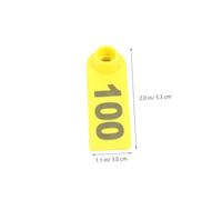 VILLCASE 100 pezzi Targhette Auricolari Bovini in Tpu Resistenti all Acqua e UV per Identificazione Bestiame Numeri Visibili per Gestione Animali da Fattoria come Mucche e Pecore