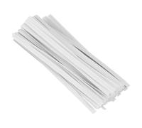 VILLCASE 1000 Pezzi Fascette Bianche in Carta e Filo per Sacchetti Alimentari, Chiusura Extra Forte, per Confezioni Regalo e Feste, Lunghezza 12cm