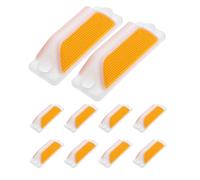 VILLCASE 10pezzi Strisce Riflettenti per Asfalto e Strade Catarifrangenti per Percorsi Stradali Svincoli Parcheggi e Zona Pedonale Facili da Applicare Resistenti alle Intemperie Colore