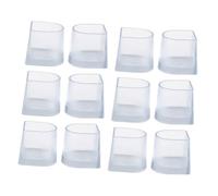 VILLCASE 12 Pezzi Copriscarpe Antiscivolo per Tacchi Alti Trasparenti Maniche Protettive Resistenti e Durevoli per Tacchi Cuscinetti Antiscivolo per Scarpe
