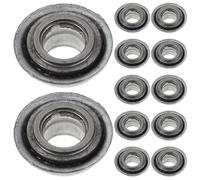 VILLCASE 12 Pezzi Cuscinetti Ruote Anteriori per Sedia a Rotelle Cuscinetti Forcella Girevole Guarnizione Ricambi Silenziosi per Ausili alla Mobilità e Scooter Disabili