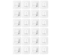 VILLCASE 12 set Ganci Adesivi Biadesivi Impermeabili Appendini Parete Senza Foratura Resistente Olio e Alta Temperatura per Bagno Cucina Soggiorno Design Doppia Faccia per Decorazioni