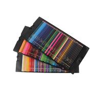 VILLCASE 120 pezzi Matite Colorate Olio Colori Vivaci e Nucleo Morbido Astuccio Trasparente con Portapenne Facili da Temperare per Disegno Artistico Adulti