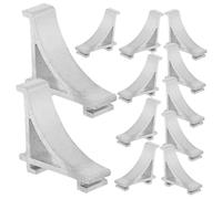VILLCASE 12pezzi Ganci Fissaggio Per Frigorifero in Metallo Clip Per Ripiano Congelatore Staffe Supporto Per Ripiano Frigorifero