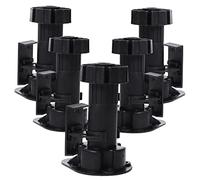 VILLCASE 12sets Piedini Livellatori Per Mobili Regolabili Supporto Robusto Per Tavoli Ispessiti Banchi Da e Armadietti Filettatura Allargata Installazione Facile Materiale Pp