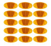VILLCASE 16 Pezzi Riflettore per Ruota di Bicicletta Giallo in PVC Compatto e Facile da Installare, per Un'atmosfera Estiva Sicura e Visibile Durante Le attività All'aperto