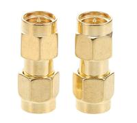 VILLCASE 2 Pezzi Adattatore Sma Maschio Connettore Antenna Sma Connettore Inline Sma Adattatore Pannello Sma Connettori Adattatore Antenna Connettore Sma Connettore Sma