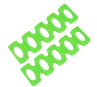 VILLCASE 2 Pezzi Beverage Holder Tappetino per Frigorifero in Silicone Verde, Supporto per Bottiglie D'acqua Minerale e Lattine Anello, Forma Traforata, per Casa e Garage