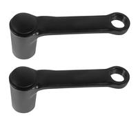 VILLCASE 2 Pezzi Braccio della Manovella in Metallo Nero per Bicicletta e Cyclette Lavorazione di Precisione e Facile da Sostituire, Accessorio per Pedale per Mountain Bike